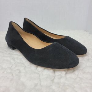 Antonio Melani Vintal Women's Dress Office Shoes Size 7 M Black Suede Ballet